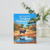 Nationaal park Lengwe Malawi Briefkaart (Staand voorkant)