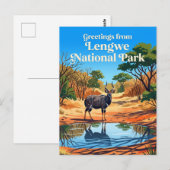 Nationaal park Lengwe Malawi Briefkaart (Voorkant / Achterkant)