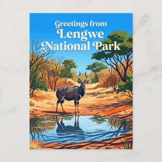 Nationaal park Lengwe Malawi Briefkaart (Voorkant)