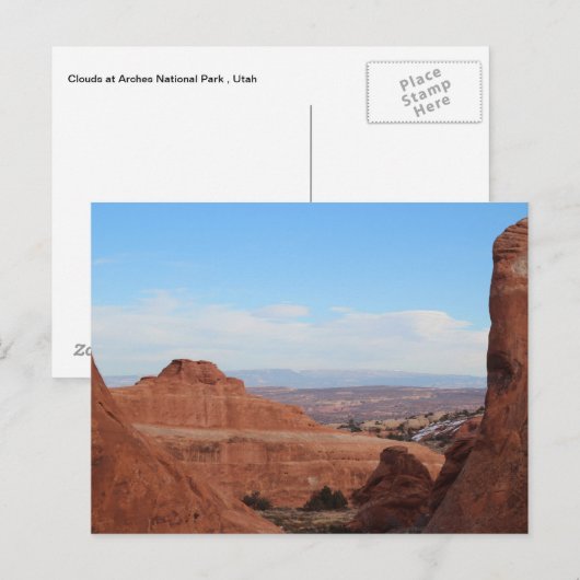 Nationaal park Lenticular Clouds Arches Briefkaart (Voorkant / Achterkant)