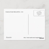 Nationaal park Lenticular Clouds Arches Briefkaart (Achterkant)