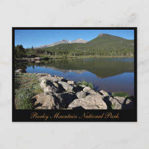 Nationaal park Lily Lake Rocky Mountain Briefkaart