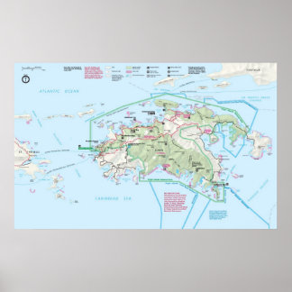 Nationaal Park Maagdeneilanden Poster