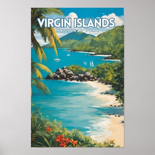 Nationaal Park Maagdeneilanden Poster (Voorkant)