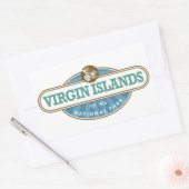 Nationaal Park Maagdeneilanden Rechthoekige Sticker (Envelop)