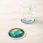 Nationaal Park Maagdeneilanden Ronde Kartonnen Onderzetter (Insitu)