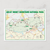 Nationaal Park Maart van het Grote Smoky Briefkaart (Voorkant)