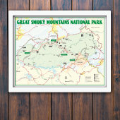 Nationaal Park Maart van het Grote Smoky Poster