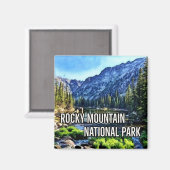 Nationaal park Magnet Rocky Mountain (Voorkant / Achterkant)