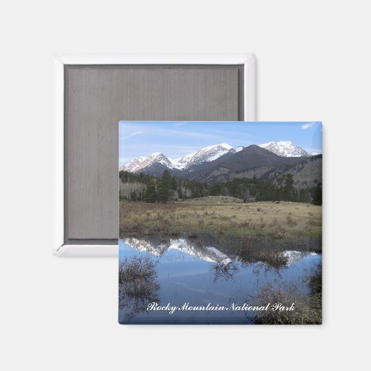 Nationaal park Magnet Rocky Mountain (Voorkant / Achterkant)