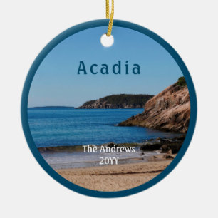 Nationaal park Maine Acadia Sand Beach Keramisch Ornament
