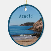 Nationaal park Maine Acadia Sand Beach Keramisch Ornament (Links)