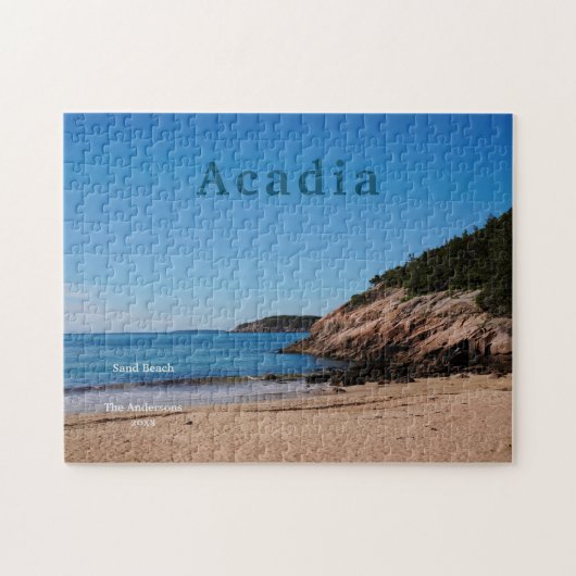 Nationaal park Maine Acadia Sand Beach Legpuzzel (Horizontaal)
