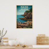 Nationaal park Maine Acadia V02 Poster (Keuken)