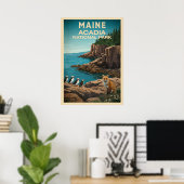 Nationaal park Maine Acadia V02 Poster (Thuiskantoor)