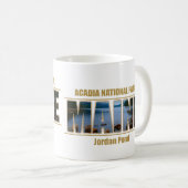 Nationaal park MAINE Afbeelding Font Acadia Koffiemok (Voorkant rechts)