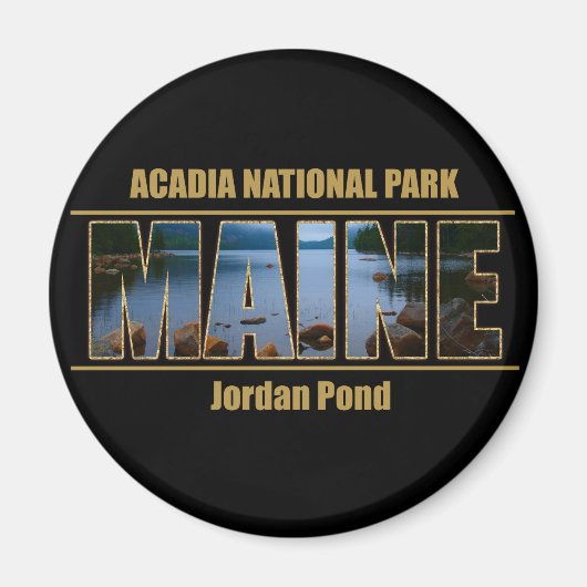 Nationaal park MAINE Afbeelding Font Acadia Magneet (Voorkant)