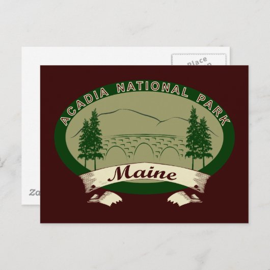 Nationaal park Maine's Acadia Briefkaart (Voorkant / Achterkant)