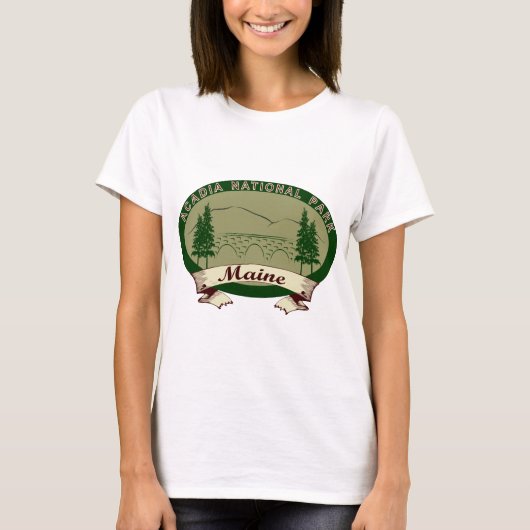 Nationaal park Maine's Acadia T-shirt (Voorkant)