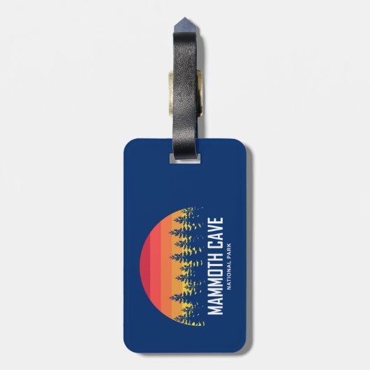 Nationaal park Mammoth Cave Bagagelabel (Achterkant verticaal)