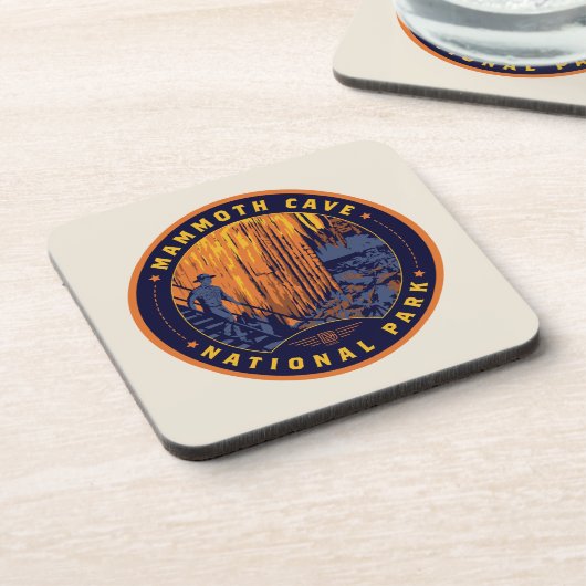 Nationaal park Mammoth Cave Bier Onderzetter (Linkerzijde)