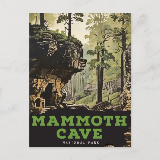 Nationaal park Mammoth Cave Briefkaart (Voorkant)