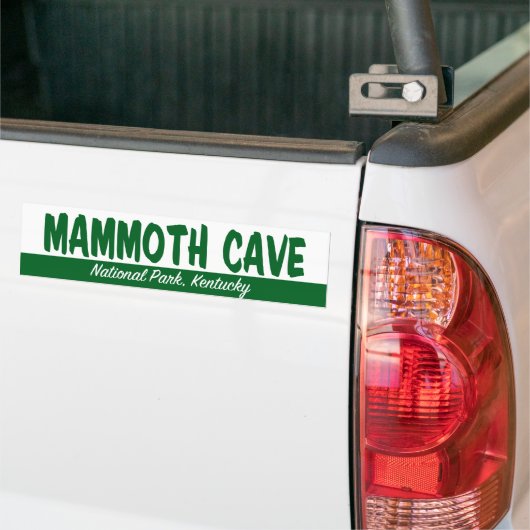 Nationaal park Mammoth Cave Bumpersticker (Op Truck)