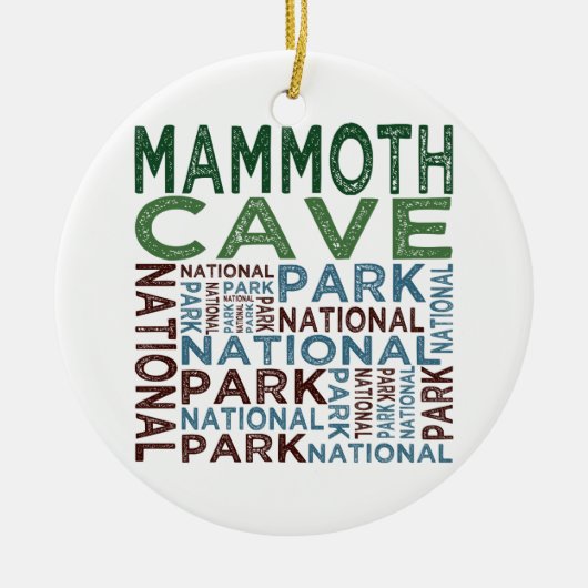 Nationaal park Mammoth Cave Keramisch Ornament (Voorkant)