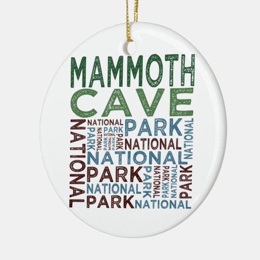 Nationaal park Mammoth Cave Keramisch Ornament (Links)