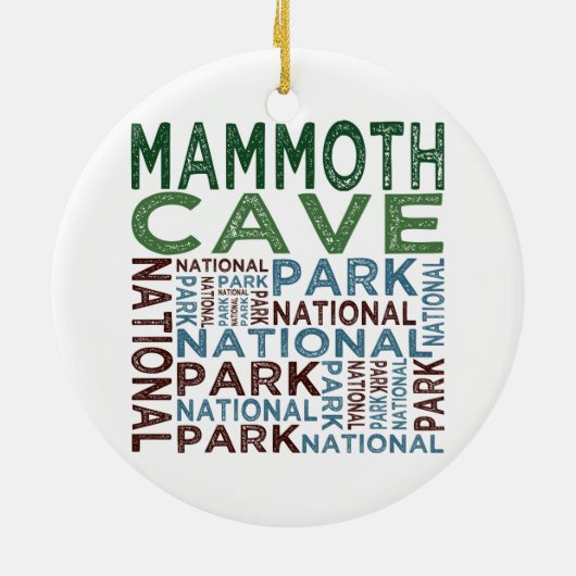 Nationaal park Mammoth Cave Keramisch Ornament (Achterkant)