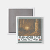 Nationaal park Mammoth Cave Magneet (Voorkant / Achterkant)