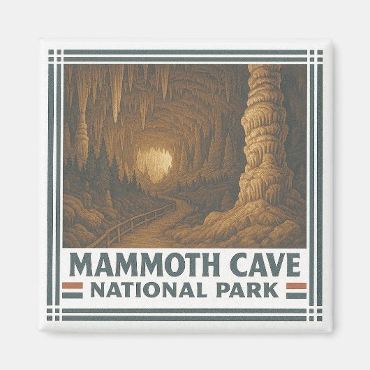 Nationaal park Mammoth Cave Magneet (Voorkant)