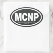 Nationaal park Mammoth Cave Ovale Sticker (Tas)