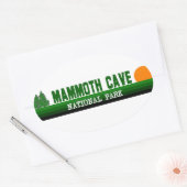 Nationaal park Mammoth Cave Ovale Sticker (Envelop)