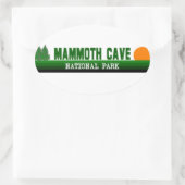 Nationaal park Mammoth Cave Ovale Sticker (Tas)
