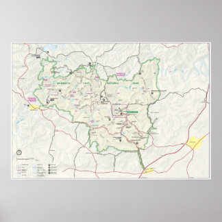 Nationaal park Mammoth Cave Poster