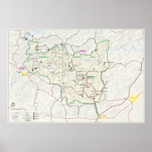 Nationaal park Mammoth Cave Poster (Voorkant)