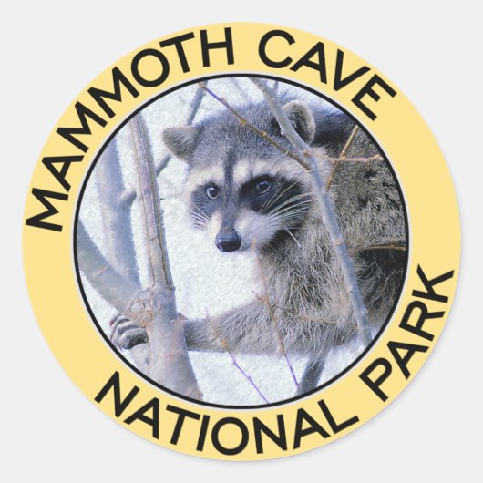 Nationaal park Mammoth Cave Ronde Sticker (Voorkant)