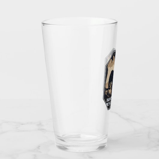 Nationaal park Mammoth Cave Wooly Mammoth Emblem Glas (Rechts)