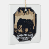 Nationaal park Mammoth Cave Wooly Mammoth Emblem Keramisch Ornament (Rechts)