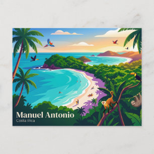 Nationaal park Manuel Antonio Costa Rica Briefkaart
