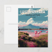 Nationaal Park Manyara Tanzania Reizen Briefkaart (Voorkant / Achterkant)