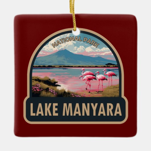 Nationaal Park Manyara Tanzania Reizen  Keramisch Ornament (Voorkant)