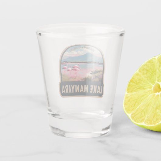 Nationaal Park Manyara Tanzania Reizen  Shot Glas (Achterkant)