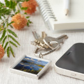 Nationaal park Maskinonge in het meer Waterton Sleutelhanger (Zijkant)