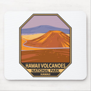 Nationaal park Mauna Kea Vintage Hawaii Volcanoes Muismat