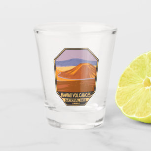 Nationaal park Mauna Kea Vintage Hawaii Volcanoes Shot Glas