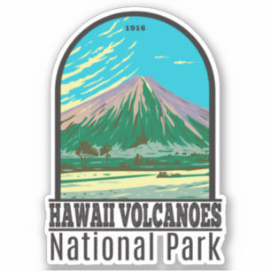 Nationaal park Mauna Loa Hawaii Volcanoes Sticker