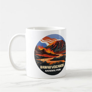 Nationaal park Mauna Loa Vintage Hawaii Volcanoes Koffiemok