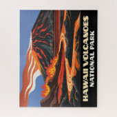 Nationaal park Mauna Loa Vintage Hawaii Volcanoes Legpuzzel (Verticaal)